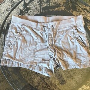 a.n.a Gray Cargo Shorts with Mid-Thigh Length